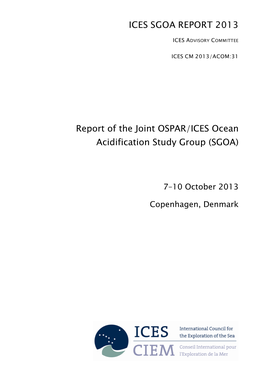 Report of the Joint OSPAR/ICES Ocean Acidification Study Group (SGOA)