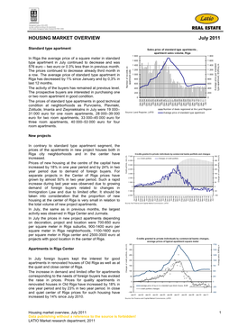 HOUSING MARKET OVERVIEW July 2011