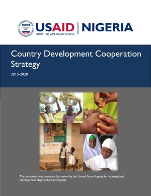 USAID/Nigeria Country Development Cooperation Strategy 2015-2020