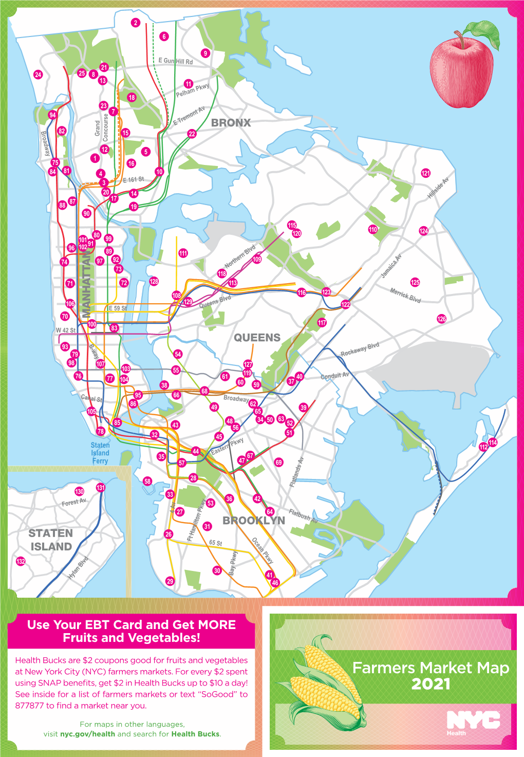 Farmers Market Map 2021