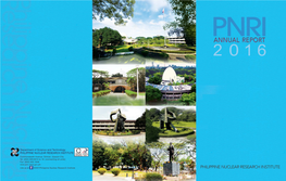 Philippine Nuclear Research Institute Annual 2016 Report