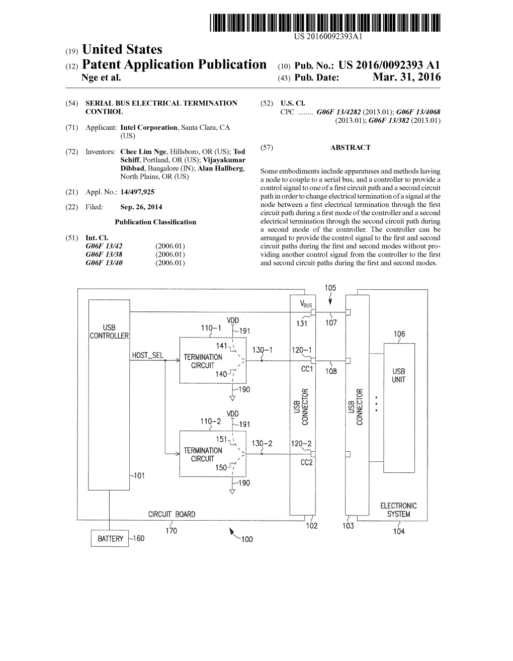 US 2016/0092393 A1 Nge Et Al