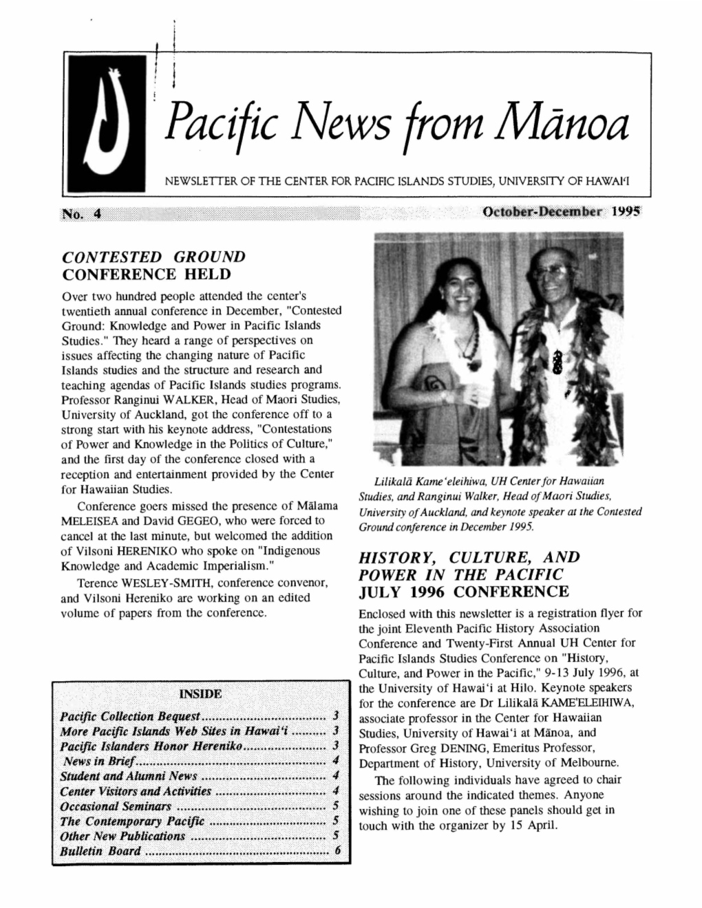 Pacific News from Manoa