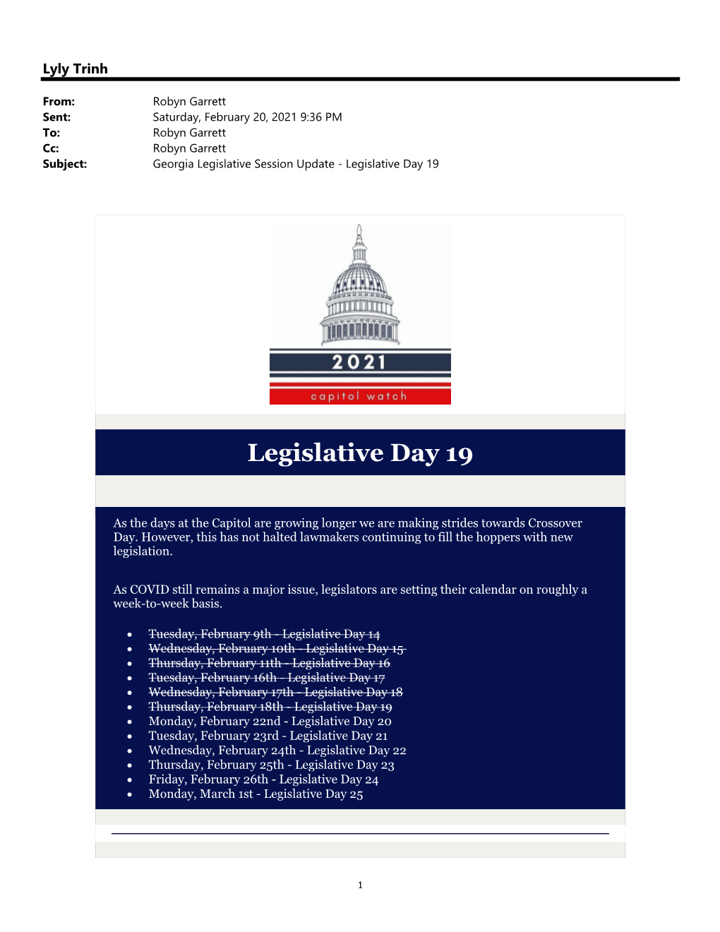 2021 GACSB Legislative Update