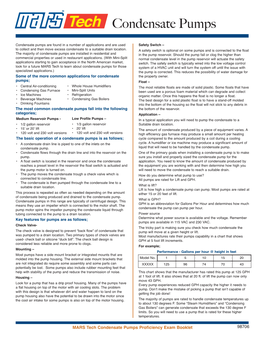 Condensate Pumps