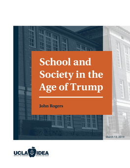 School and Society in the Age of Trump