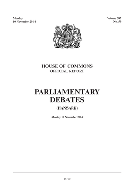 Parliamentary Debates (Hansard)