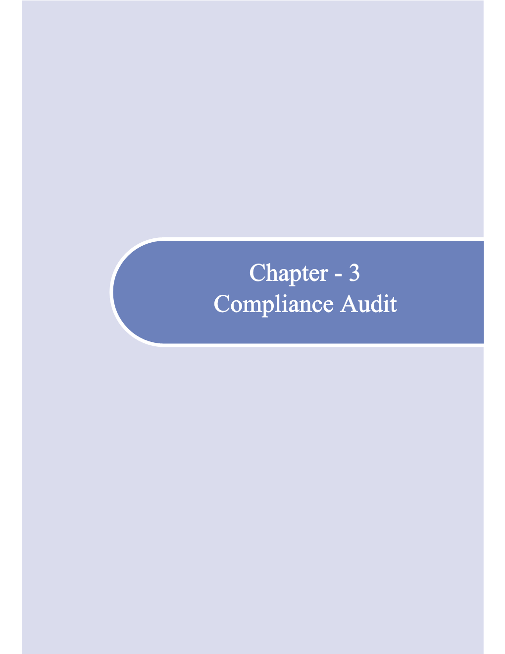 Chapter - 3 Compliance Audit Chapter - 3