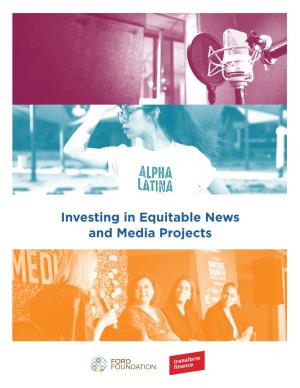 Investing in Equitable News and Media Projects