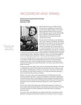 Woodrow and Israel