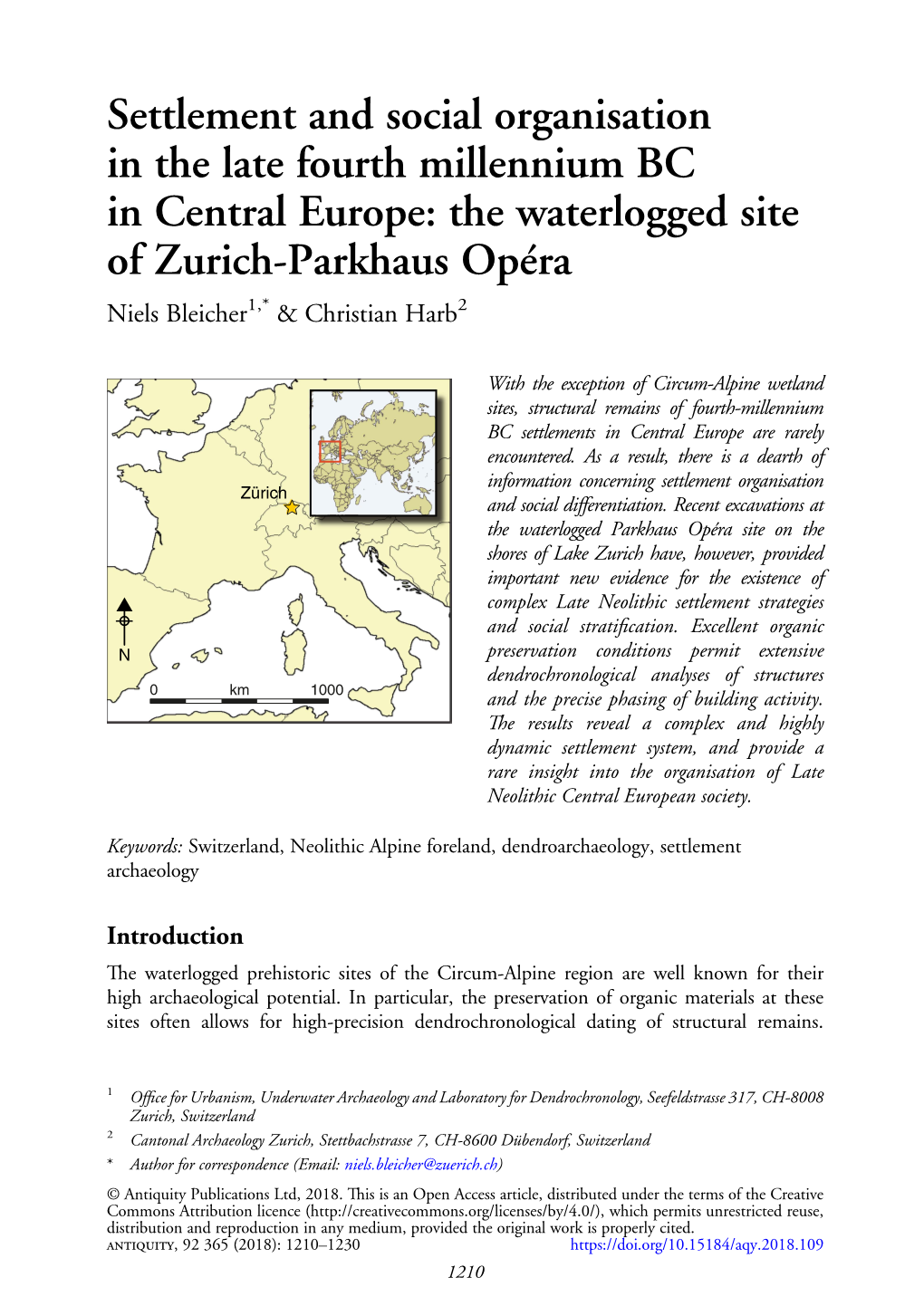 Settlement and Social Organisation in the Late Fourth Millennium BC In