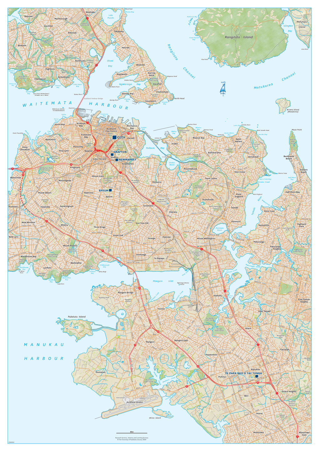 University of Auckland Campuses Across the Auckland Region. Size