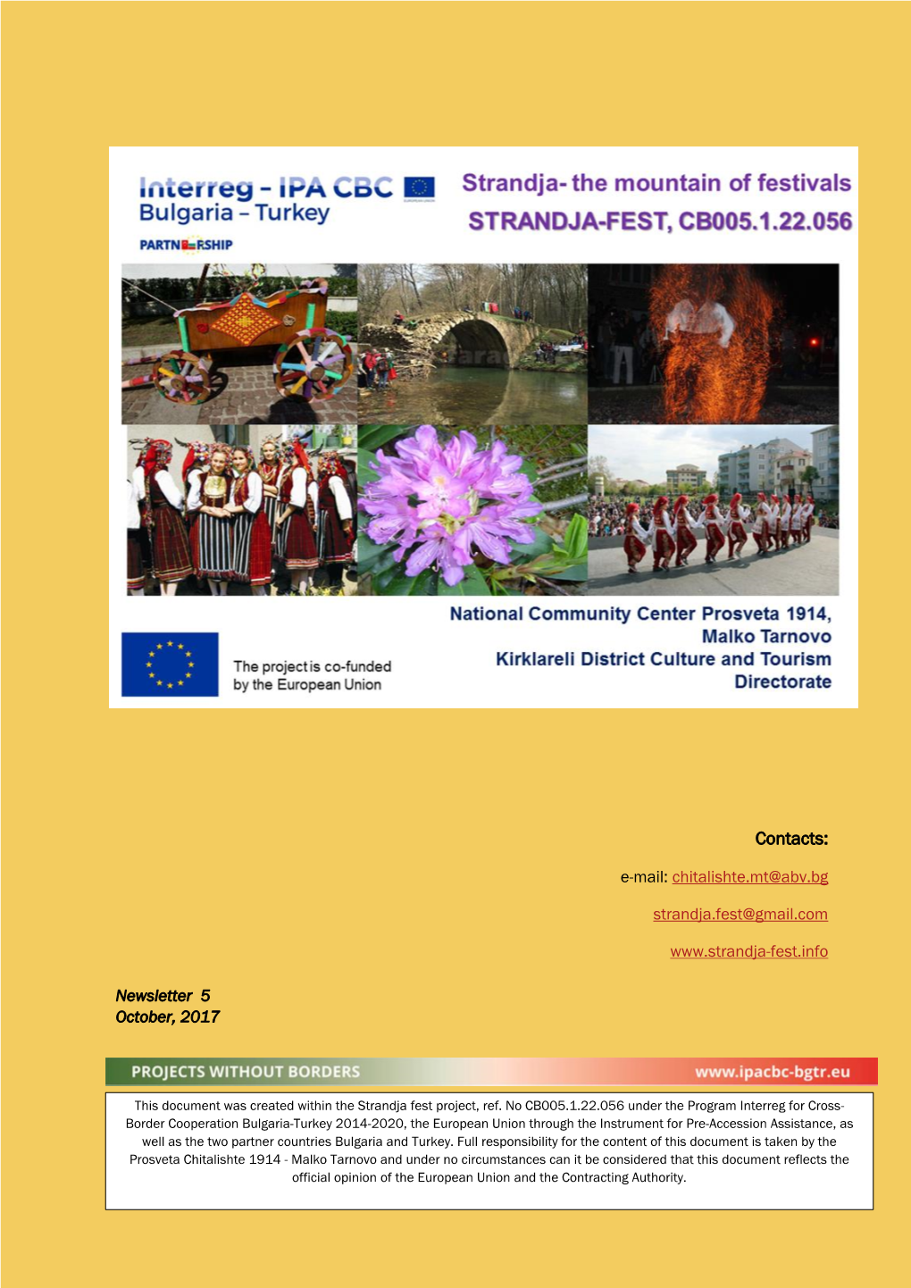 Strandja -The Mountain of Festivals (STRANDJA-FEST) CB005.1.22.056
