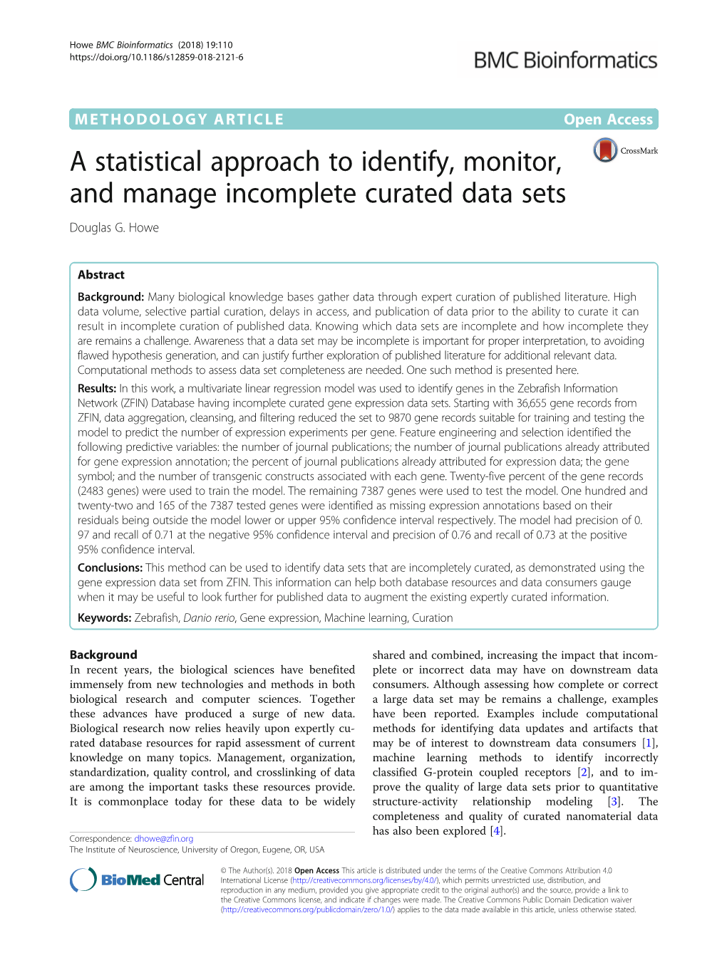 View of the Method to Find Incomplete Data Sets Potentially Correlated Data Types