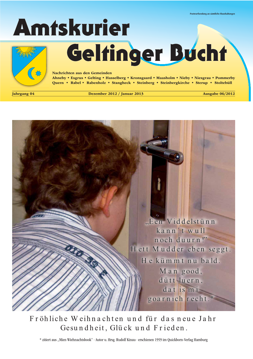 Amtskurier Geltinger Bucht Dezember 2012/Januar 2013 Ausgabe 06/2012