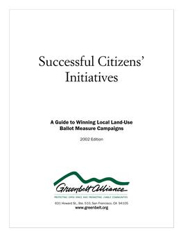 Successful Citizens' Initiatives