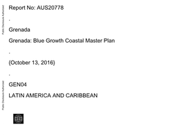 Grenada: Blue Growth Coastal Master Plan