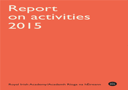 Report on Activities 2015