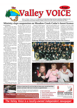 The Valley Voice Is a Locally-Owned Independent Newspaper