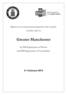 Greater Manchester Police Custody Suites Contents Contents