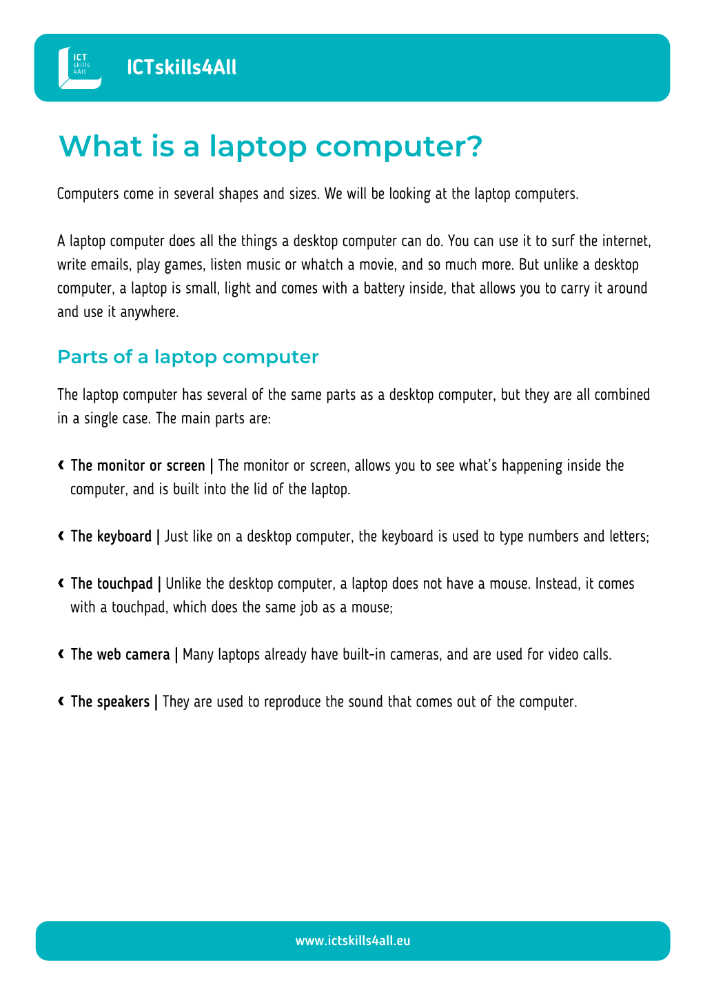 What Is a Laptop Computer?