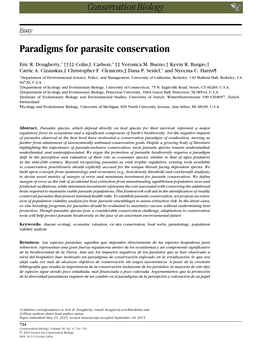 Paradigms for Parasite Conservation