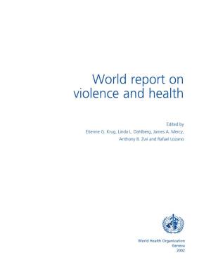 World Report on Violence and Health