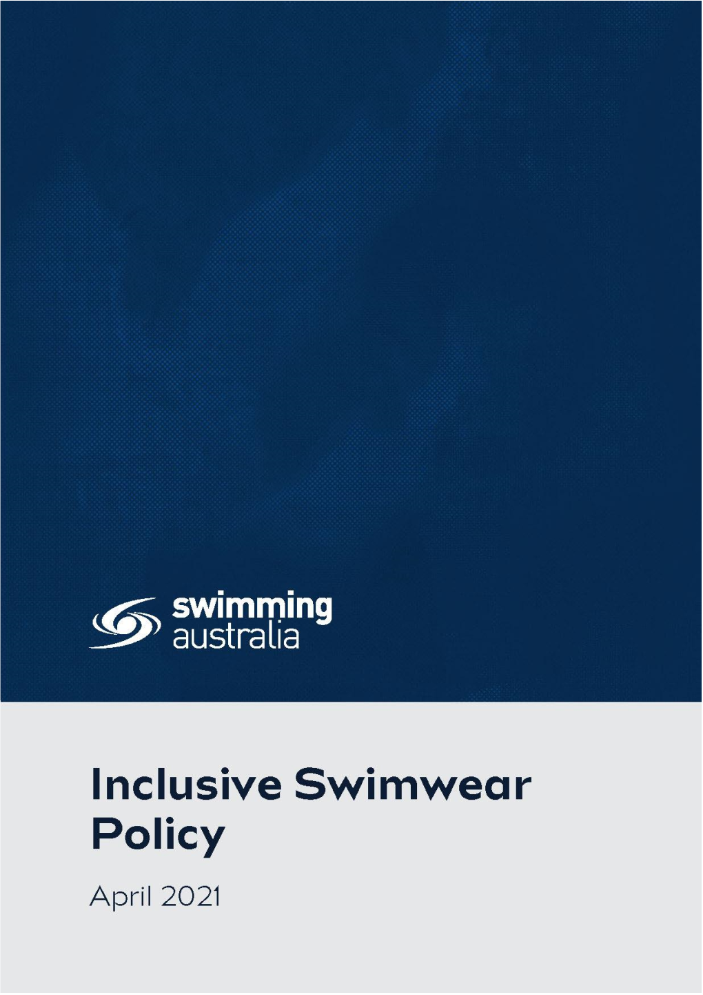 Inclusive Swimwear Policy; and (B) Is Approved by the Technical Manager Or Meet Referee Prior to the Swimmer’S First Event at the Relevant Competition