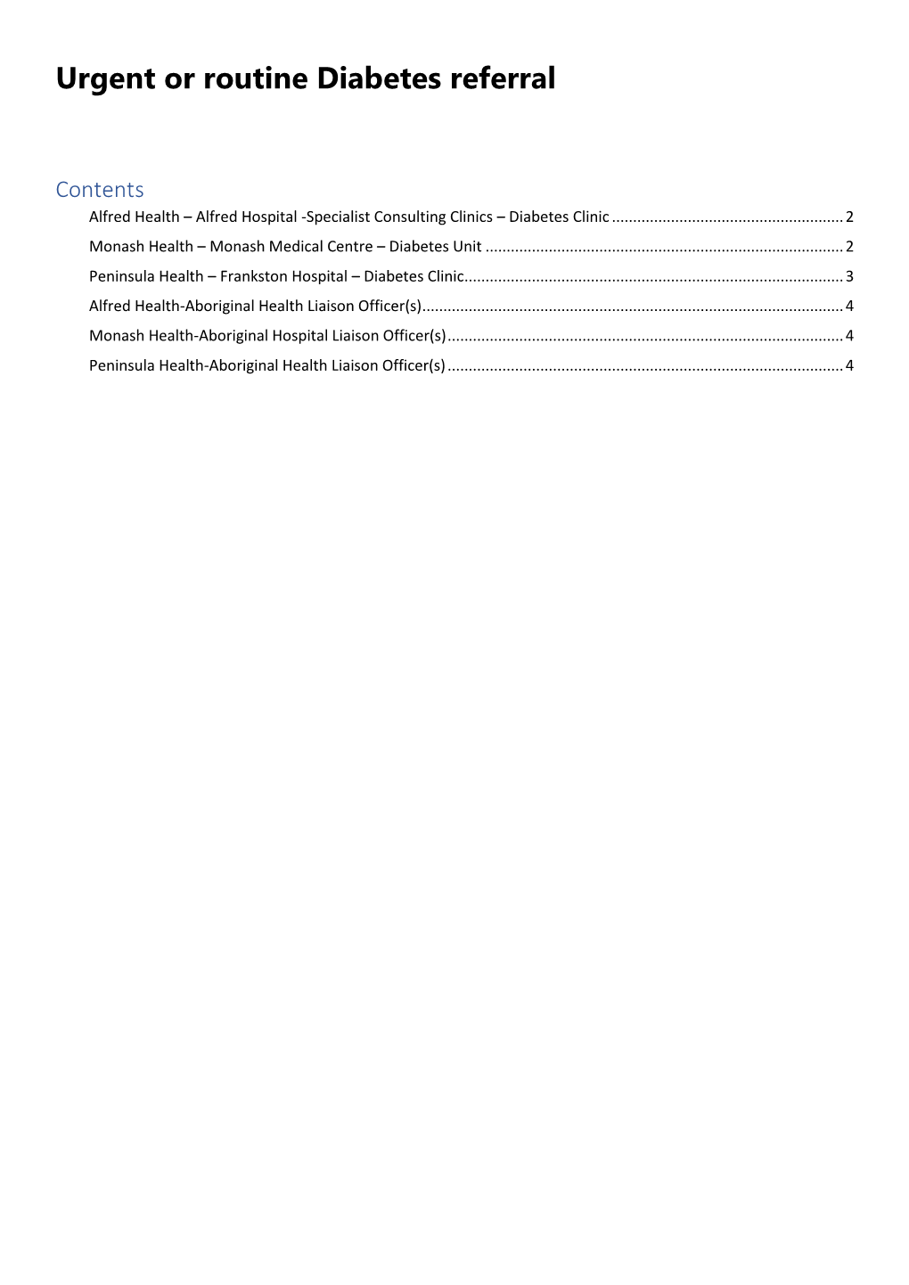 Urgent Or Routine Diabetes Referral