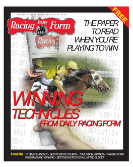 Winning Techniquestechniques Fromfrom Dailydaily Racingracing Formform