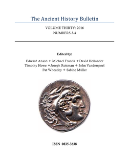 Stanley M. Burstein, Ptolemy III and the Dream of Reuniting Alexander’S Empire