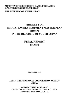 IDMP Main Document (Final Report)