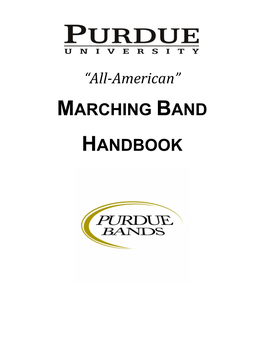 Marching Band Handbook