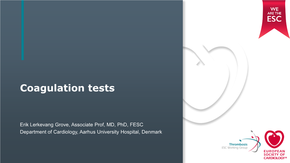 Coagulation Tests