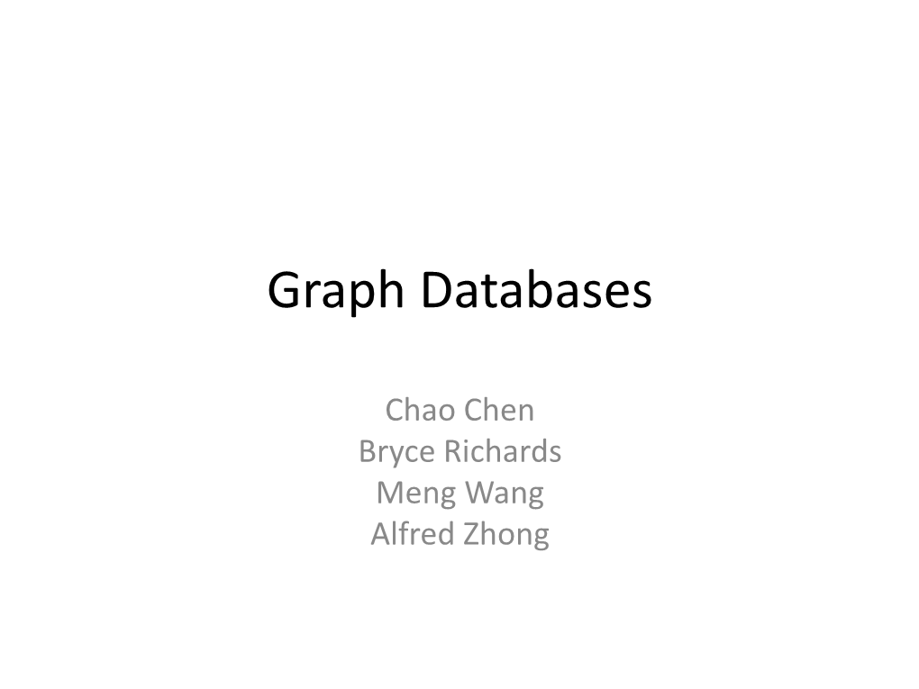 Graph Databases