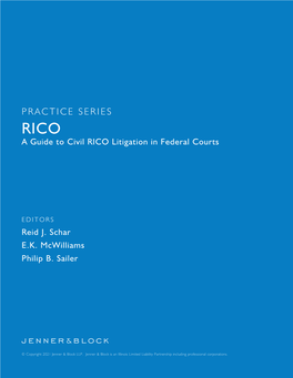 Jenner & Block Practice Series | RICO: a Guide to Civil RICO