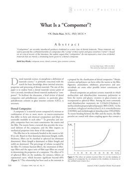 What Is a “Compomer”?