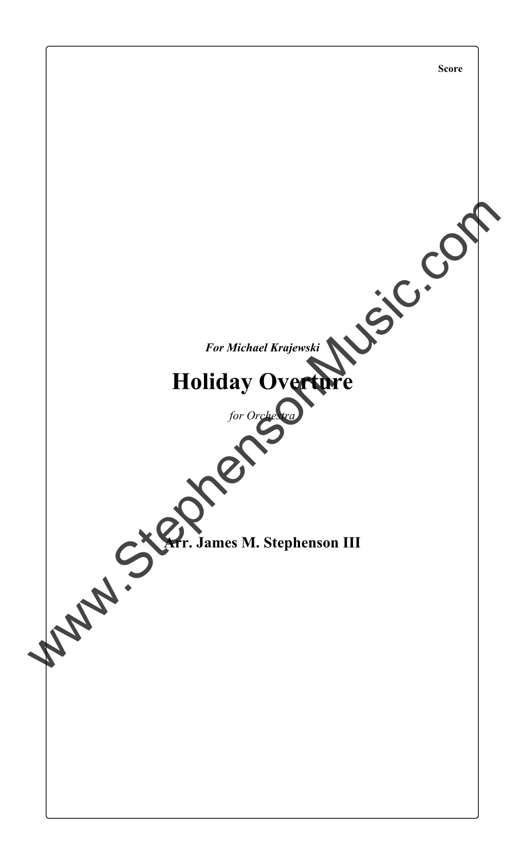 Holiday Overture