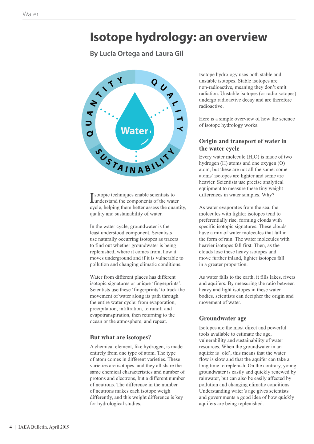 Isotope Hydrology: an Overview by Lucía Ortega and Laura Gil