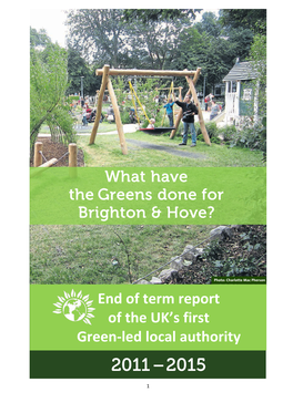 End of Term Report of the UK's First Green-Led Local Authority
