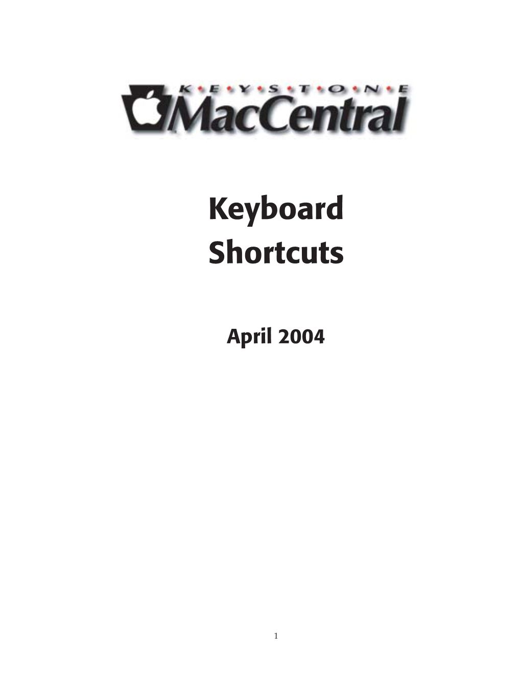 Keyboard Shortcuts