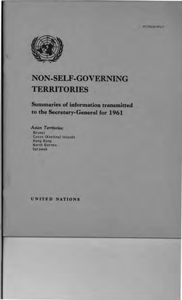 Non-Self-Governing Territories