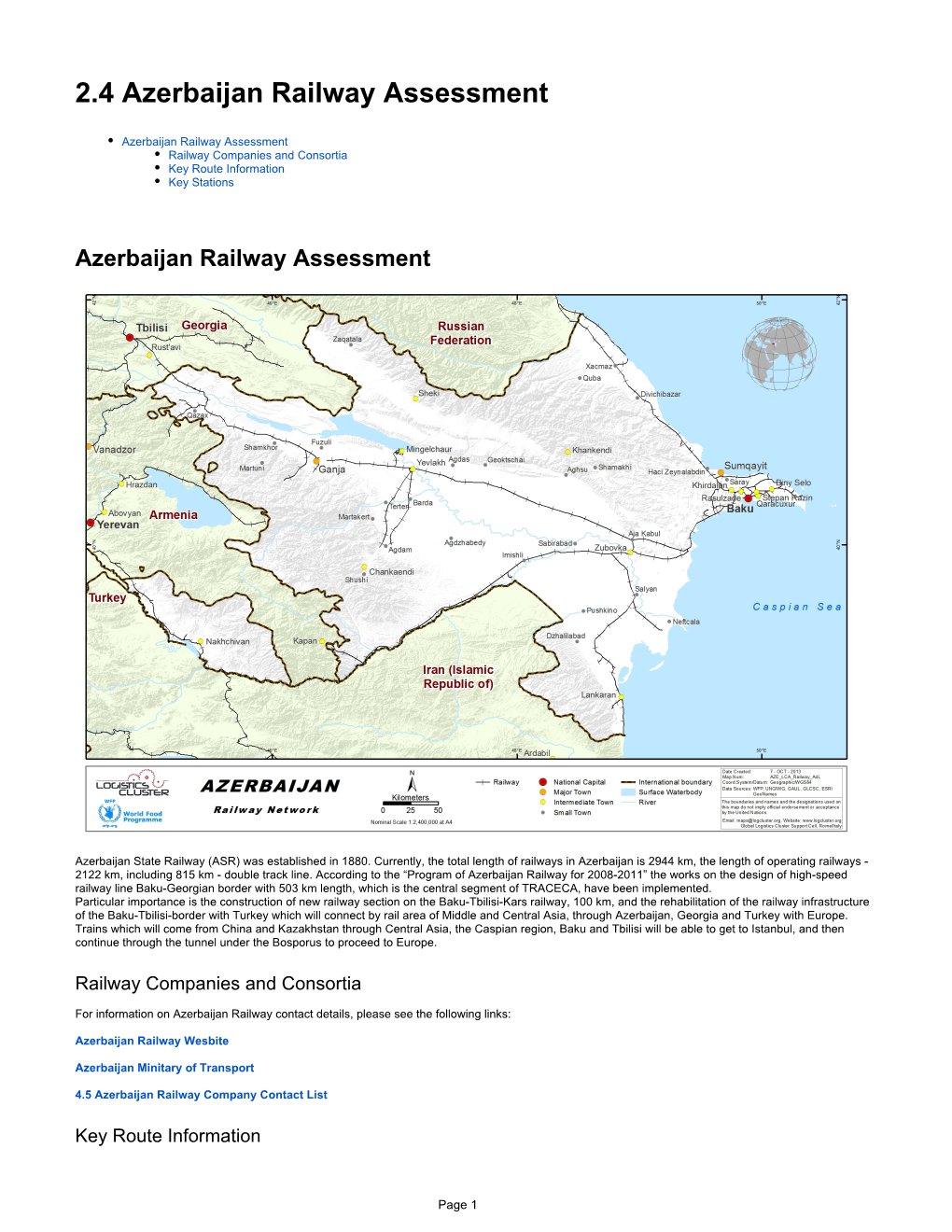 2.4 Azerbaijan Railway Assessment