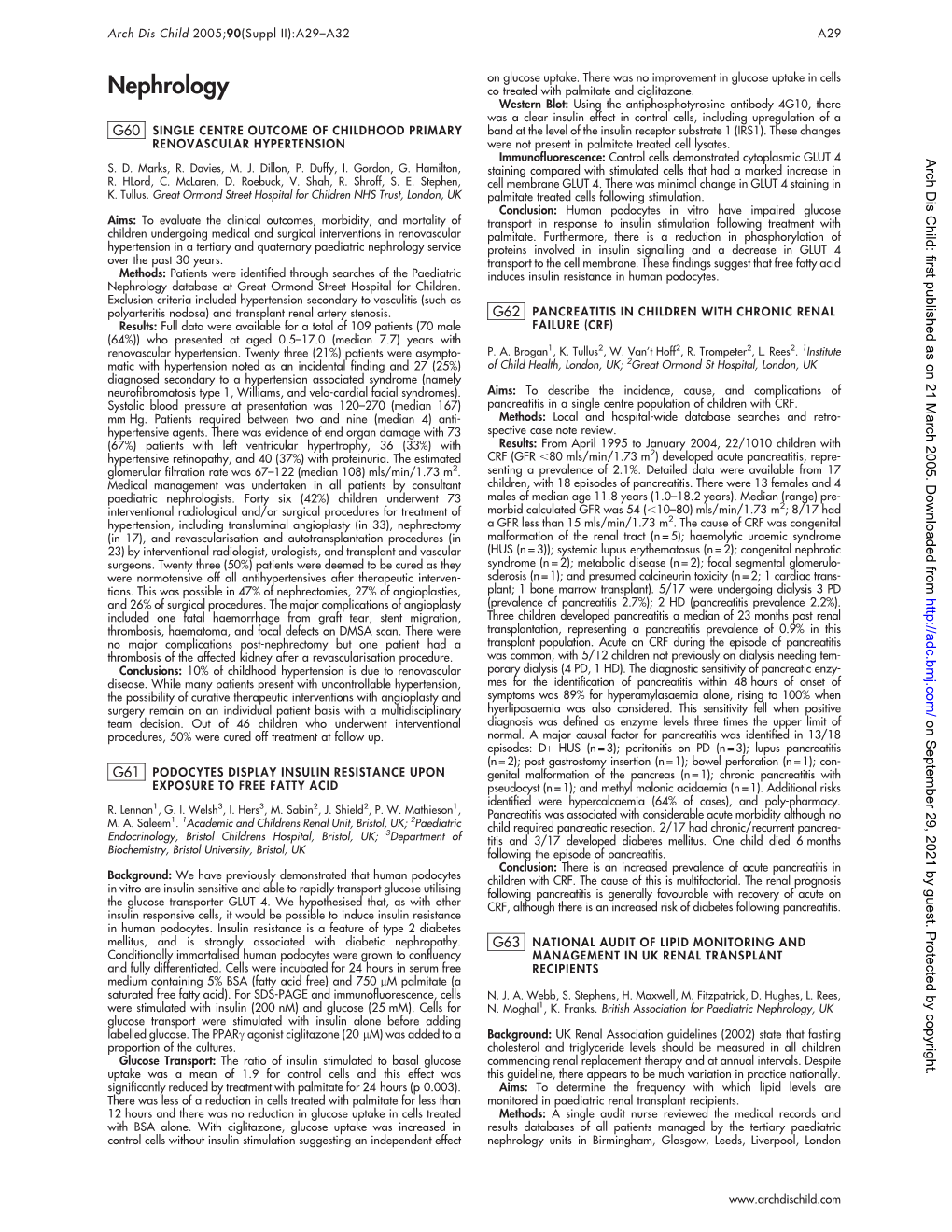 Nephrology Co-Treated with Palmitate and Ciglitazone