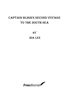 Captain Bligh's Second Voyage to the South Sea