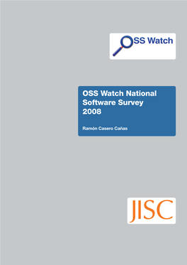 OSS Watch National Software Survey 2008