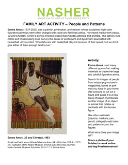 FAMILY ART ACTIVITY – People and Patterns