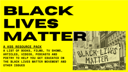 KS5 Black Lives Matter