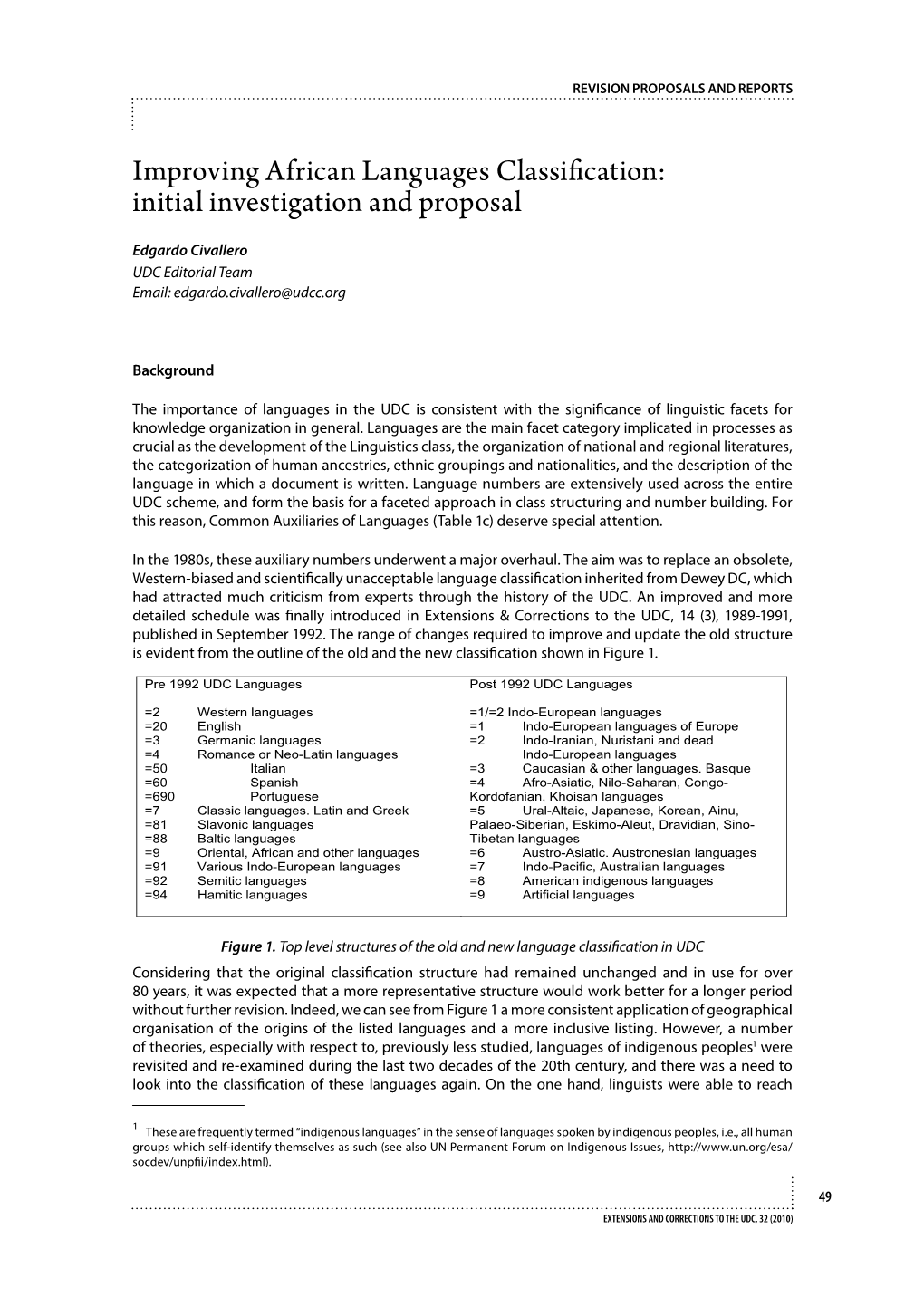 Improving African Languages Classification: Initial Investigation and Proposal