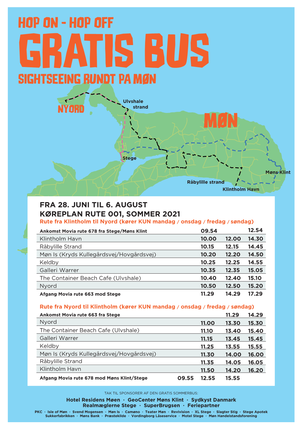 Sommerbus Koereplan A5